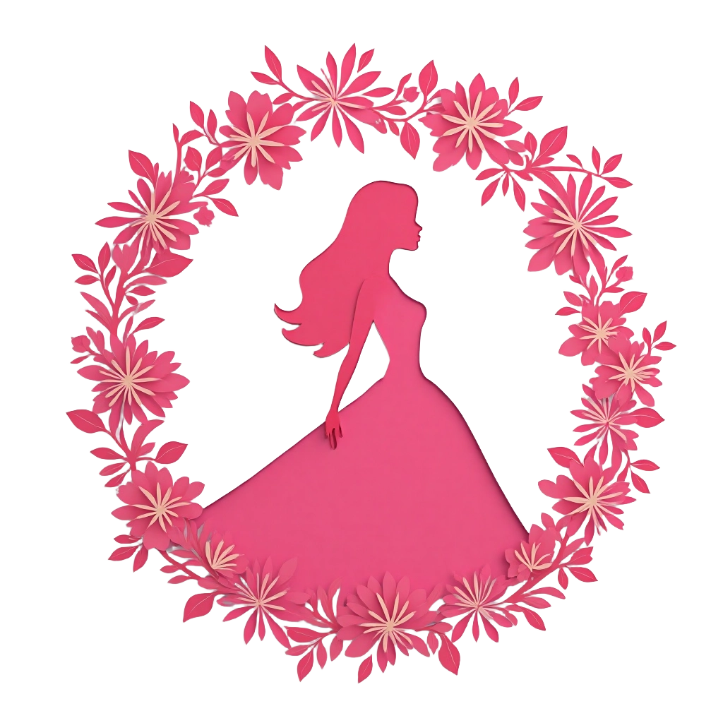 Elegant Silhouette in Pink